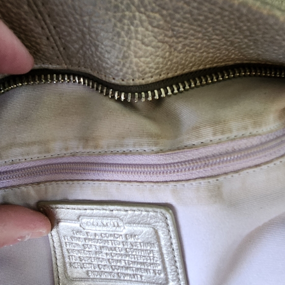 Coach Silver Metallic Bag - Picture 12 of 14